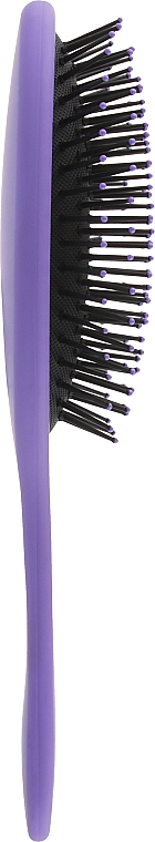 Щетка для волос массажная С0256, 22х7 см, фиолетовая с черным - Rapira — фото N5