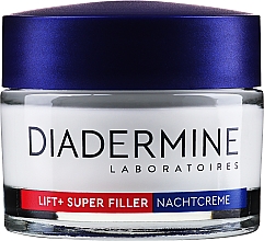 Гиалуроновый антивозрастной ночной крем - Diadermine Lift+ Super Filler Hyaluron Anti-Age Night Cream — фото N1
