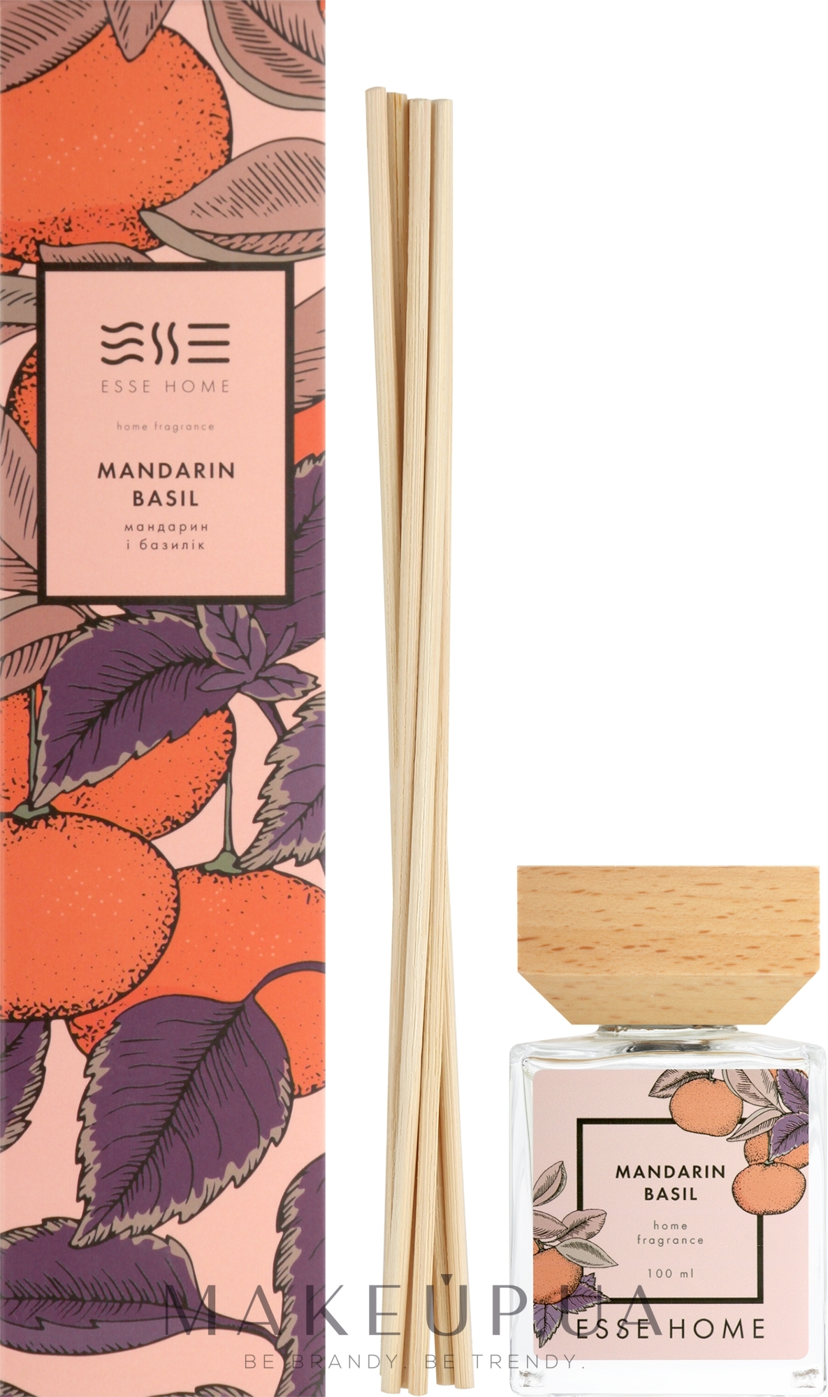 Аромадиффузор "Мандарин & Базилик" - Esse Home Mandarin Basil Fragrance Diffuser — фото 100ml
