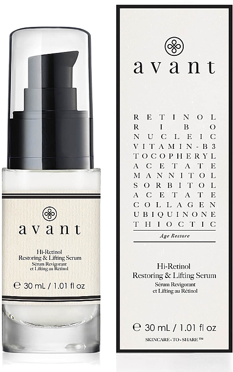 Восстанавливающая сыворотка с высоким содержанием ретинола - Avant Skincare Hi-Retinol Restoring and Lifting Serum — фото N1