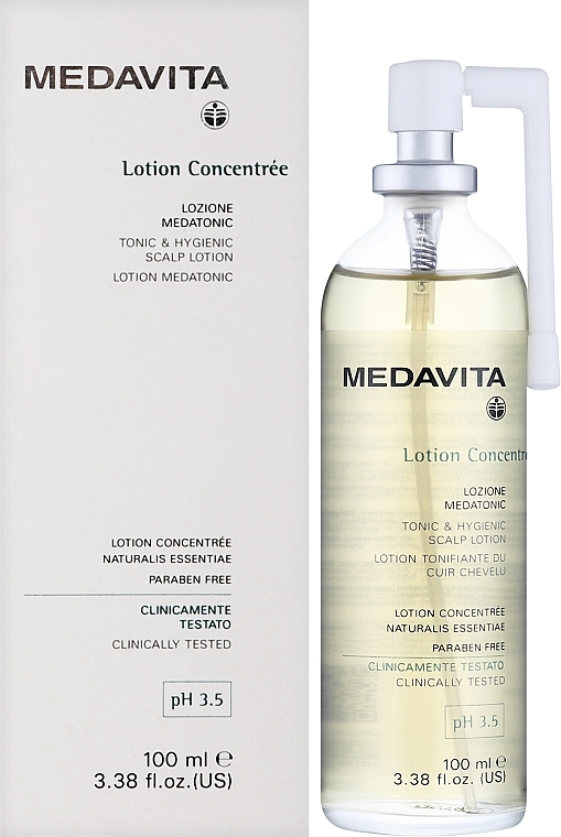 Тонізувальний лосьйон проти випадання волосся - Medavita Lotion Concentree Tonic & Hygienic Scalp Lotion — фото N2