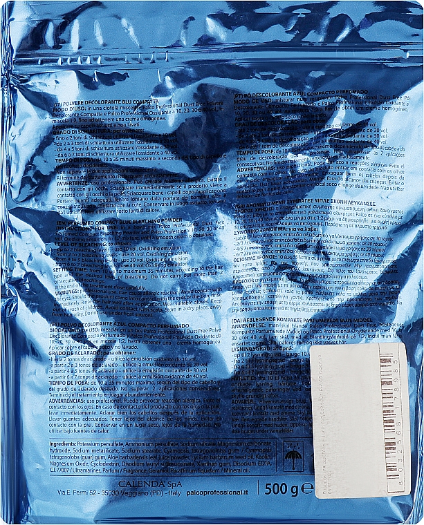 Порошок для осветления волос голубой - Palco Professional Technik Blue Dust Free — фото N2