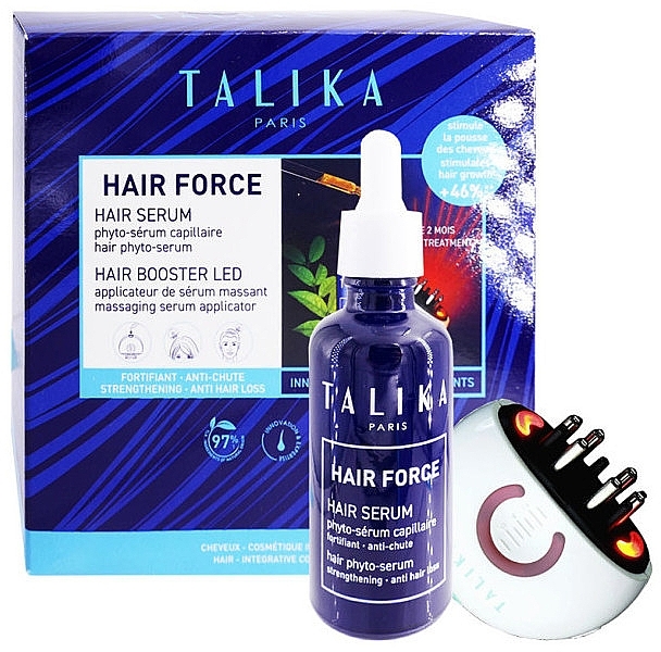 Набор для укрепления волос - Hair Growth Hair Force Kit (h/ser/50ml + accessories/1pcs) — фото N1