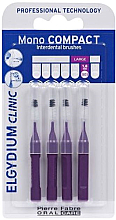 Щітка міжзубна, фіолетова, 4 шт. - Elgydium Clinic Brushes Mono Compact Purple 1.8mm — фото N1