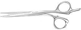 Парфумерія, косметика Ножиці перукарські прямі 9043, 13.97 см, чорні - Tondeo Premium Line Zentao Offset 6,5