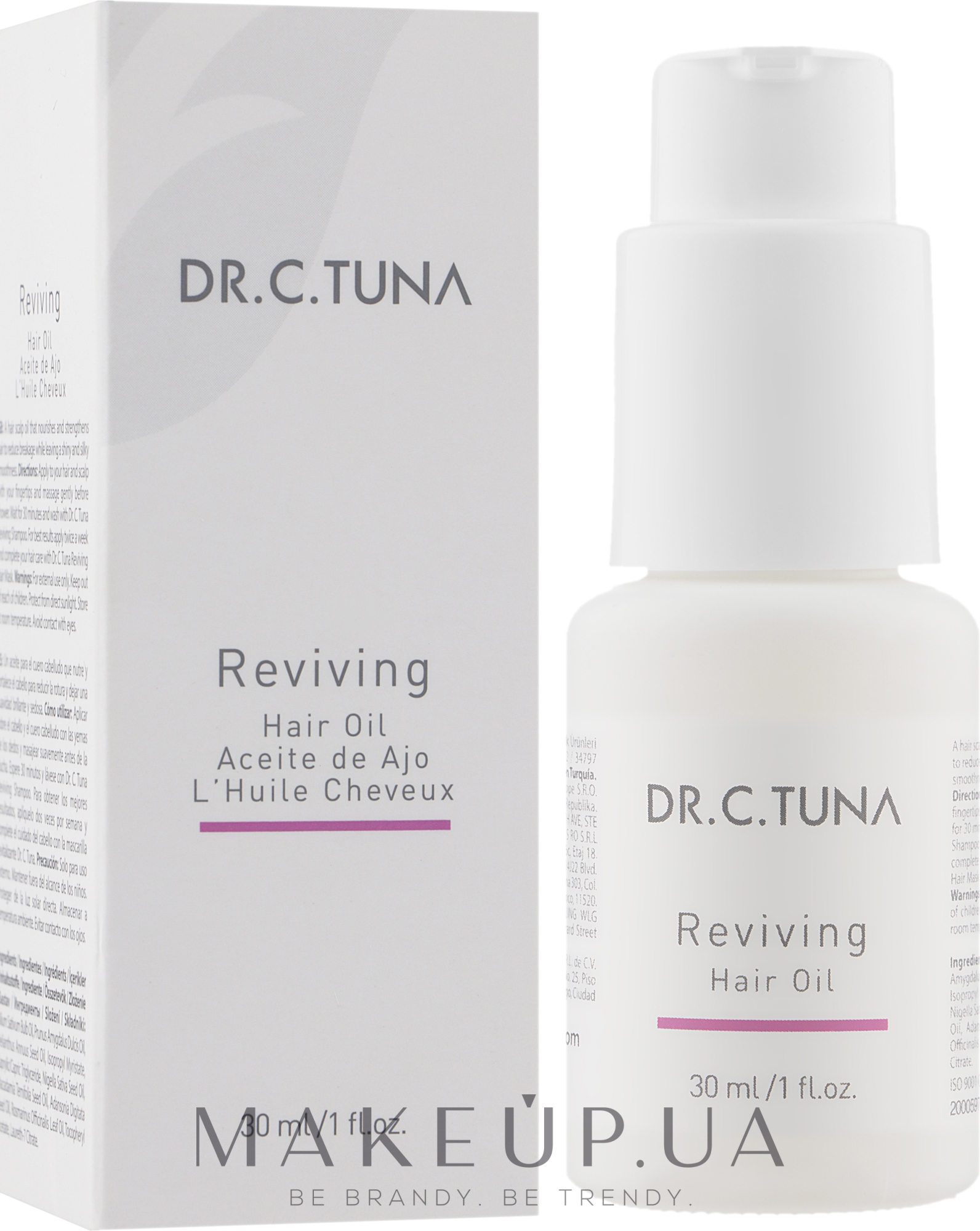 Масло для восстановления волос - Farmasi Dr.C.Tuna Reviving Hair Oil — фото 30ml