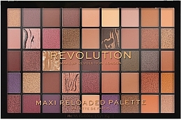 Палетка тіней для повік, 45 відтінків - Makeup Revolution Maxi Reloaded Palette — фото N2