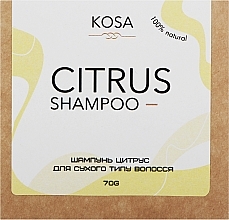 Твердый шампунь для сухого типа волос "Цитрус" - Kosa Citrus Shampoo — фото N1