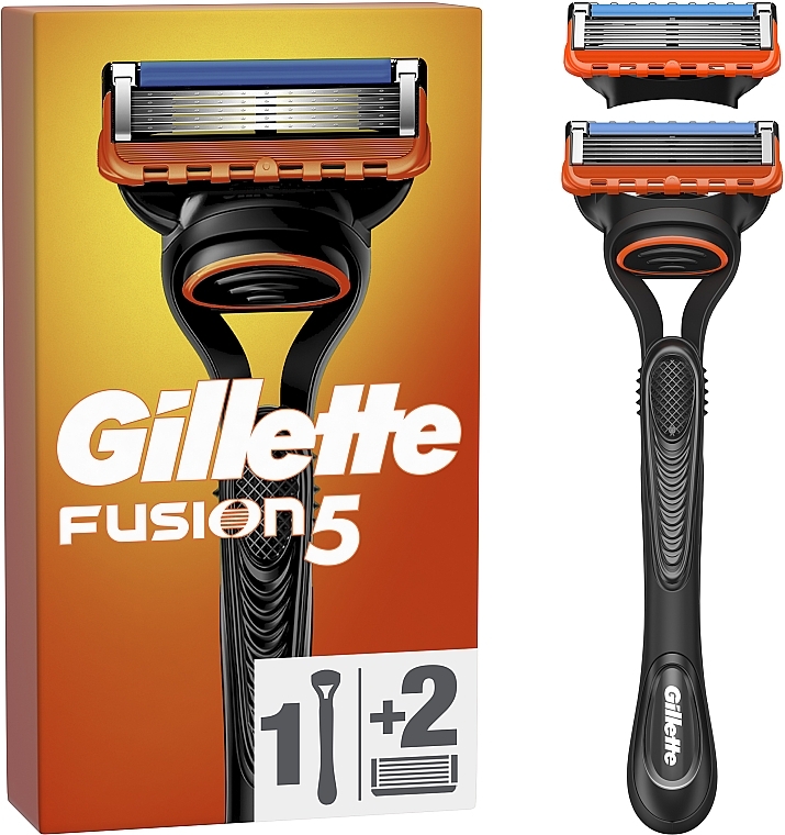 Бритва с 2 сменными кассетами - Gillette Fusion