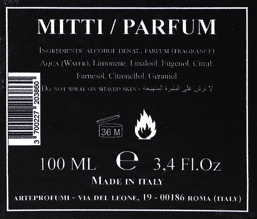 Arte Profumi Mitti Patchouli - Духи  — фото N3