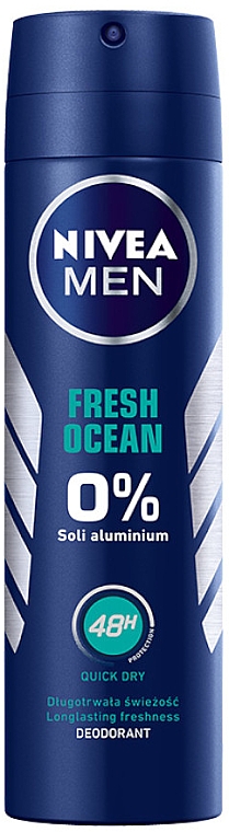 Дезодорант - NIVEA MEN Fresh Ocean 48H Quick Dry Deodorant — фото N1