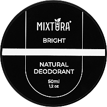 Парфумерія, косметика Натуральний крем-дезодорант "Яскравий" - Mixtura Bright Natural Deodorant