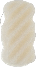 Парфумерія, косметика Губка для душу конжакова "Хвиля", молочна - Cosmo Shop Bath Wave Tape