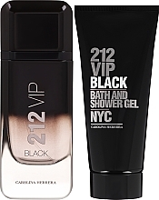Carolina Herrera 212 VIP Black Gift Set Fragrances - Набор (edp/100ml + sh/gel/100ml) — фото N1