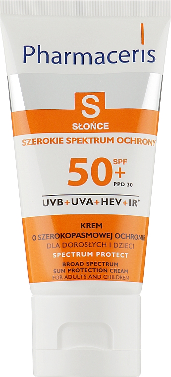 Сонцезахисний крем широкої дії для дітей - Pharmaceris S Broad Spectrum Sun Protect Cream SPF50 — фото N2