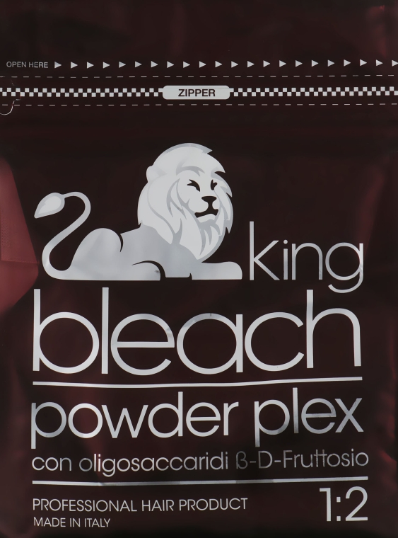 Пудра для обесвечивания волос с бета-ди-фруктозными олигосахаридами - Trendy Hair King Bleach Powder Plex — фото N1