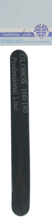 Пилочка-шліфовка для нігтів, 100/180 - Globos Group — фото N1