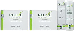 Духи, Парфюмерия, косметика УЦЕНКА Набор - Green Light Relive Scalp Wellness Dandruff (sh/250ml + fluid/150ml + lotion/12x8ml + lotion/12x8ml) *