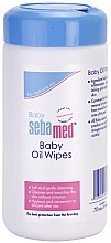 Детские салфетки - Sebamed Baby Oil Wipes — фото N1
