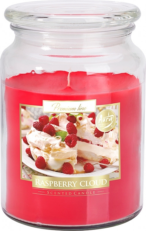 Ароматична преміумсвічка в банці "Малинова хмара" - Bispol Premium Line Scented Candle Raspberry Cloud — фото N2