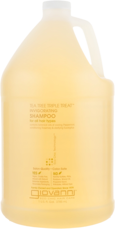 Шампунь "Чайне дерево" - Giovanni Eco Chic Hair Care Tea Tree Triple Invigorating Shampoo — фото N3
