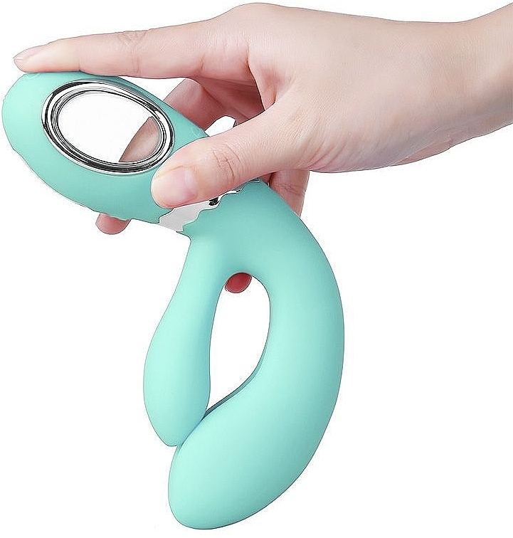 Вібратор-кролик, бірюзовий - Nomi Tang Wild Rabbit 2 Vibrator Teal — фото N2