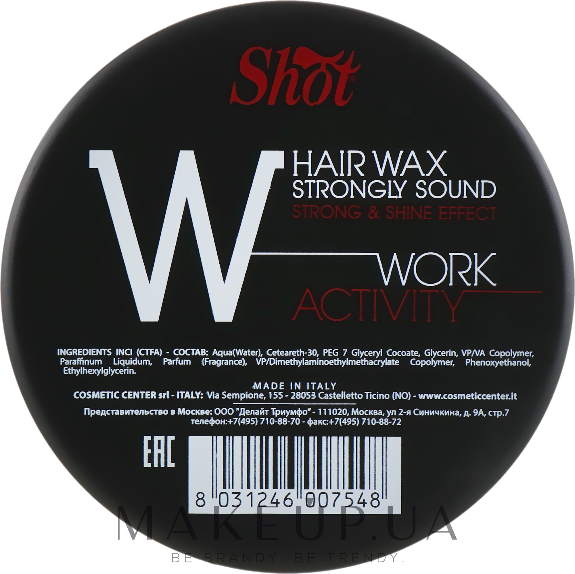 Shot Hair Wax Strongly Sound Work Activity 