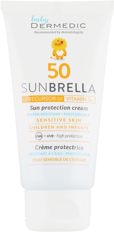 Солнцезащитный крем для детей - Dermedic Sunbrella Baby Cream SPF50 — фото N2