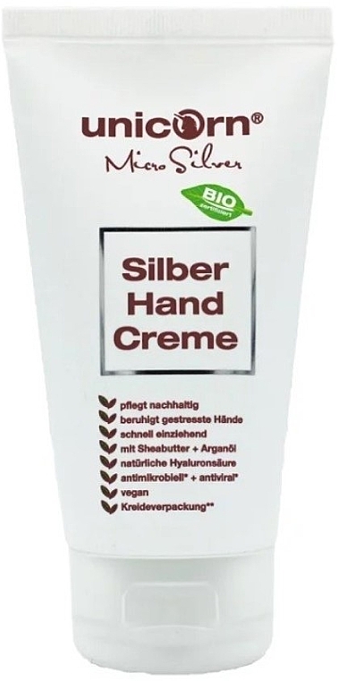 Крем для рук зі сріблом - Unicorn Silver Hand Cream — фото N1