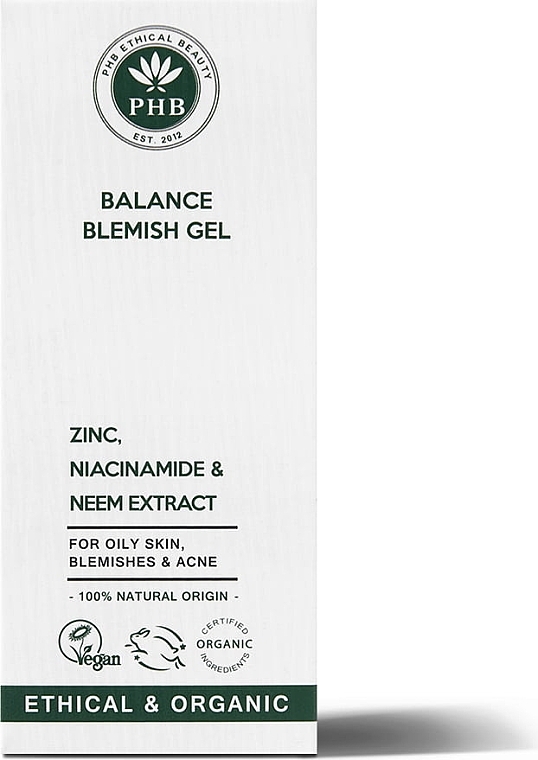 Гель для жирной и комбинированной кожи лица - PHB Ethical Beauty Balance Blemish Gel — фото N2