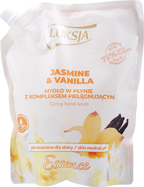 Жидкое крем-мыло "Жасмин и Ваниль" - Luksja Jasmine & Vaniila Liquid Soap (дой-пак) — фото N3