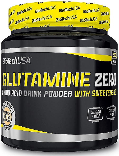 Комплекс аминокислот в порошке "Персиковый чай" - BioTechUSA Glutamine Zero Peach Ice Tea Amino Acid Drink Powder — фото N1