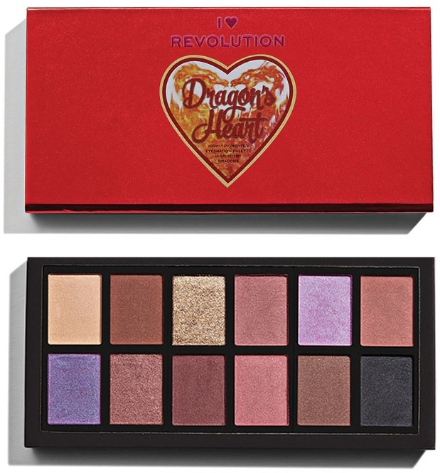 Палетка теней для век - I Heart Revolution Dragon'sHeart Eyeshadow Palette — фото N1