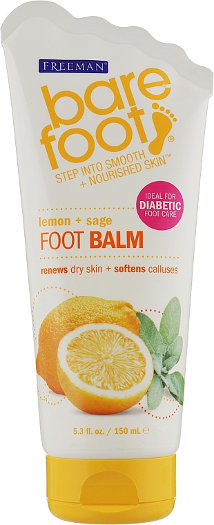 Бальзам для ног "Лимон и шалфей" - Freeman Bare Foot Foot Balm  — фото N3