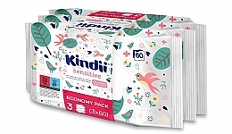 Детские влажные салфетки - Kindii Sensitive Wipes For Infans And Babies — фото N1