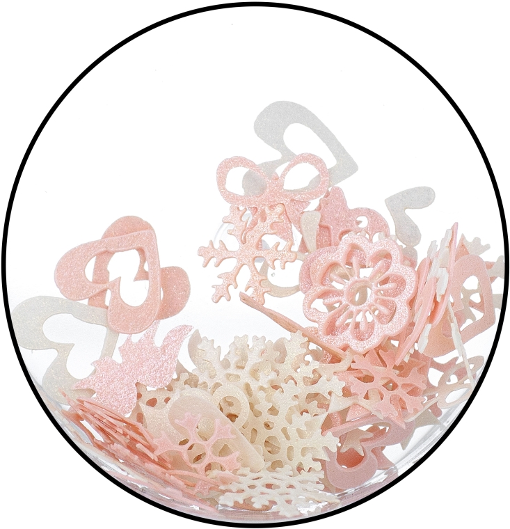 Фигурки для дизайна ногтей, розово-бежевые - Nails Molekula — фото N2