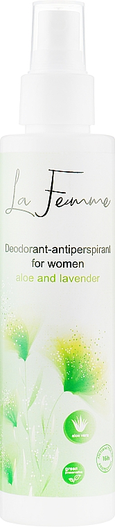 Дезодорант-антиперспірант жіночий з алое та лавандою - J'erelia LaFemme Deodornt-Antiperspirant For Women — фото N1