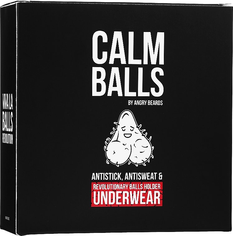Набор - Angry Beards Calm Balls (b/cr/150 ml + deo/150ml + boxers M/1pc) — фото N1