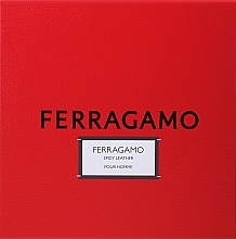 Парфумерія, косметика Salvatore Ferragamo Spicy Leather - Набір (edp/100ml+edp/mini/10ml+shm/sh/gel/100ml)