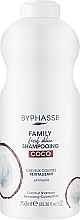 Духи, Парфюмерия, косметика Шампунь для окрашенных волос с кокосом - Byphasse Family Fresh Delice Shampoo 