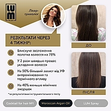 Набор "Полноценный курс восстановления до 3 месяцев" - LUM (oil/50ml + hair/coc/2x50ml + spray/120ml) — фото N13
