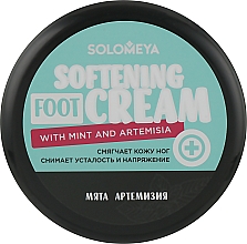 Парфумерія, косметика Пом'якшувальний крем для ніг з м'ятою й артемізією - Solomeya Softening Foot Cream With Mint And Artemisia