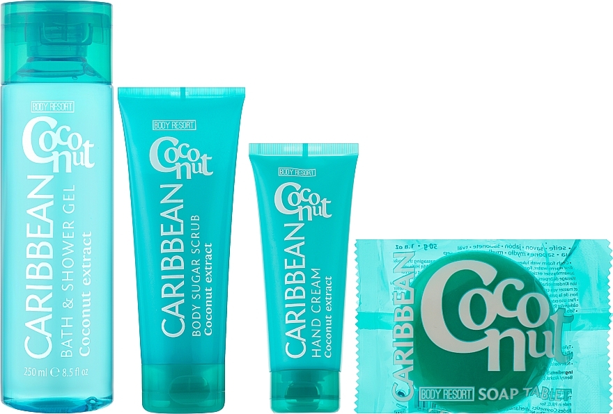 Набор "Карибский кокос", 4 продукта - Mades Cosmetics Body Resort Caribbean — фото N2