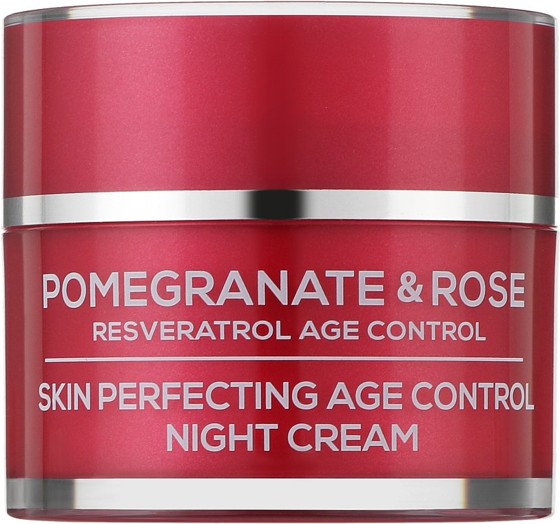 Совершенствующий ночной крем против старения кожи "Гранат и Роза" - BioFresh Via Natural Pomergranate & Rose Skin Perfecting Age Control Night Cream — фото N1
