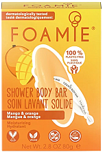 Твердий гель для душу "Манго й апельсин" - Foamie Mango & Orange Body Bar — фото N3