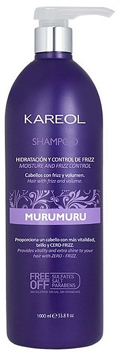 Шампунь для волос "Увлажнение и контроль объема" - Kareol Murumuru Moisture And Frizz Control Shampoo — фото N1