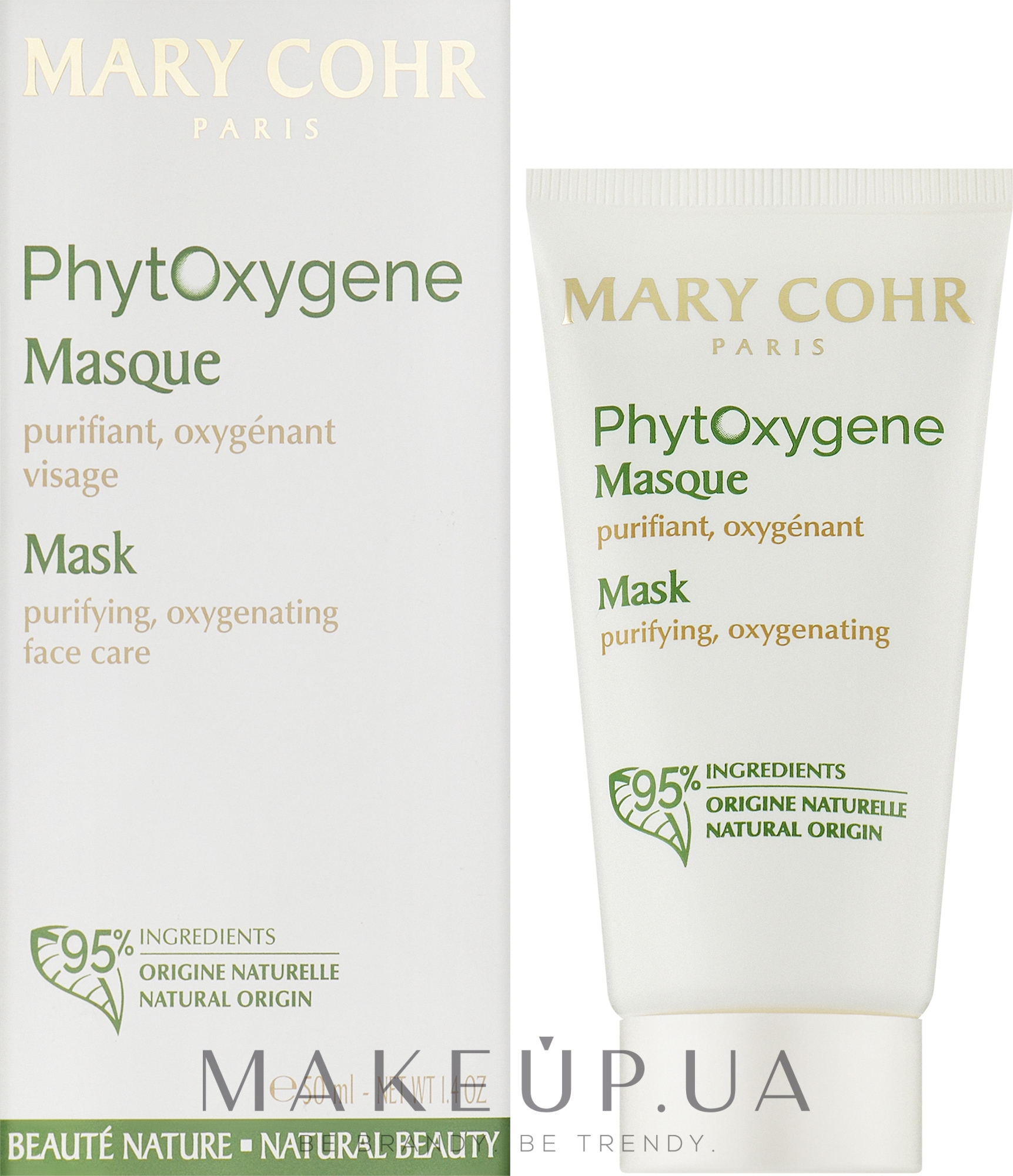 Оксигенувальна детокс-маска для обличчя - Mary Cohr Phytoxygene Mask — фото 50ml