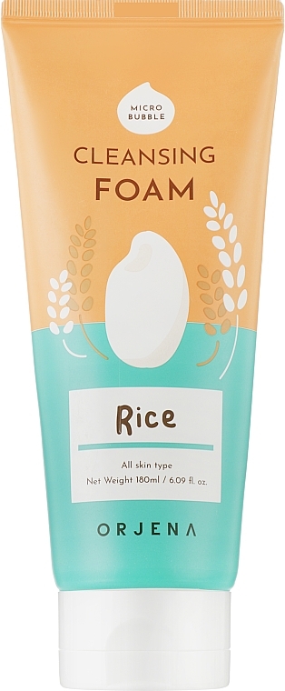 Очищувальна пінка для обличчя з рисом - Orjena Cleansing Foam Rice