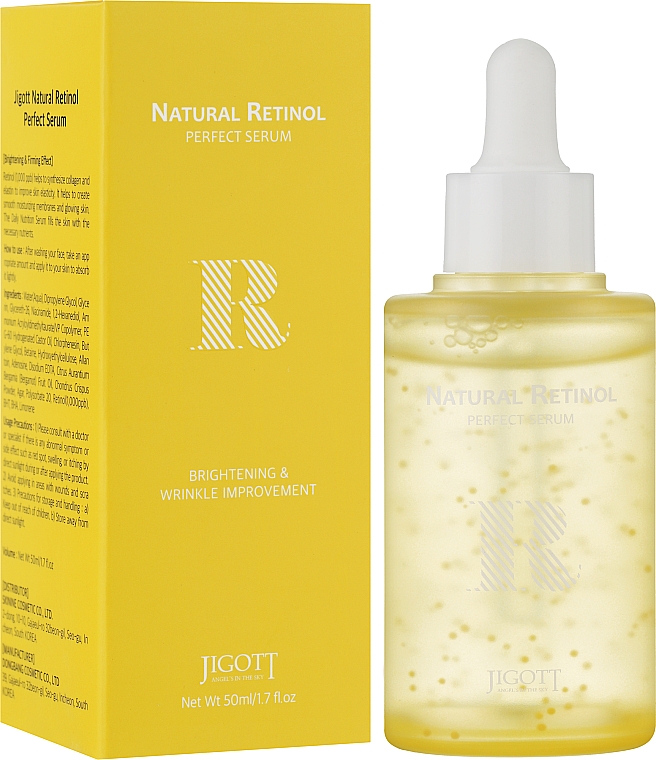 Омолоджувальна сироватка для обличчя з ретинолом - Jigott Natural Retinol Perfect Serum — фото N2