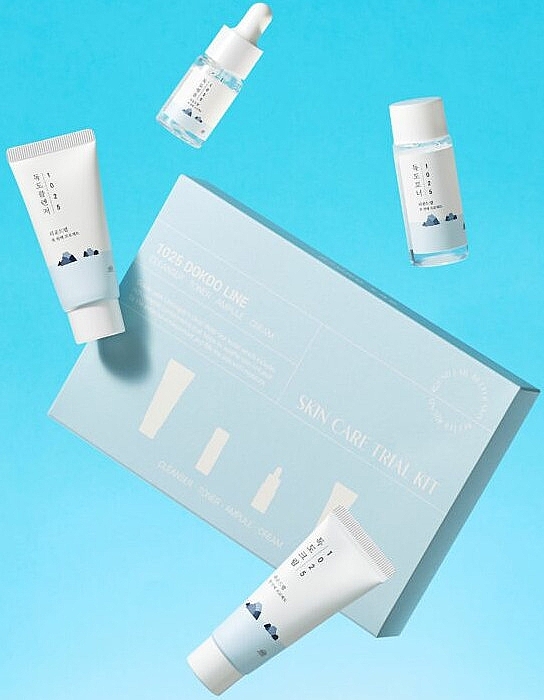 Набір засобів з морською водою - Round Lab 1025 Dokdo Line Skin Care Trial Kit (foam/30ml + toner/20ml + serum/10ml + cr/20ml) — фото N3